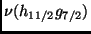 $ \nu(h_{11/2}g_{7/2})$